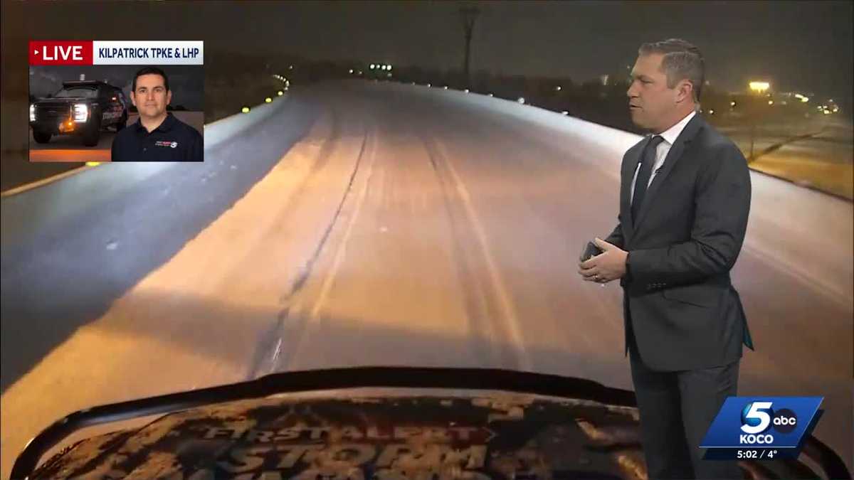 LIVE UPDATES: Tracking road conditions as final band of snow moves through Oklahoma