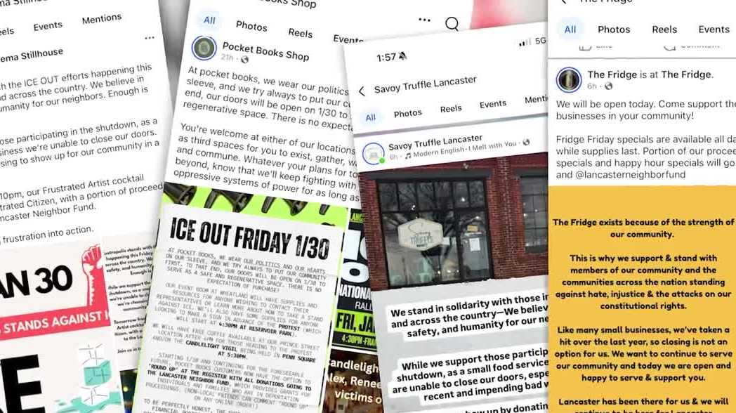 'ICE Out'; Lancaster City businesses participating in National Day of Action