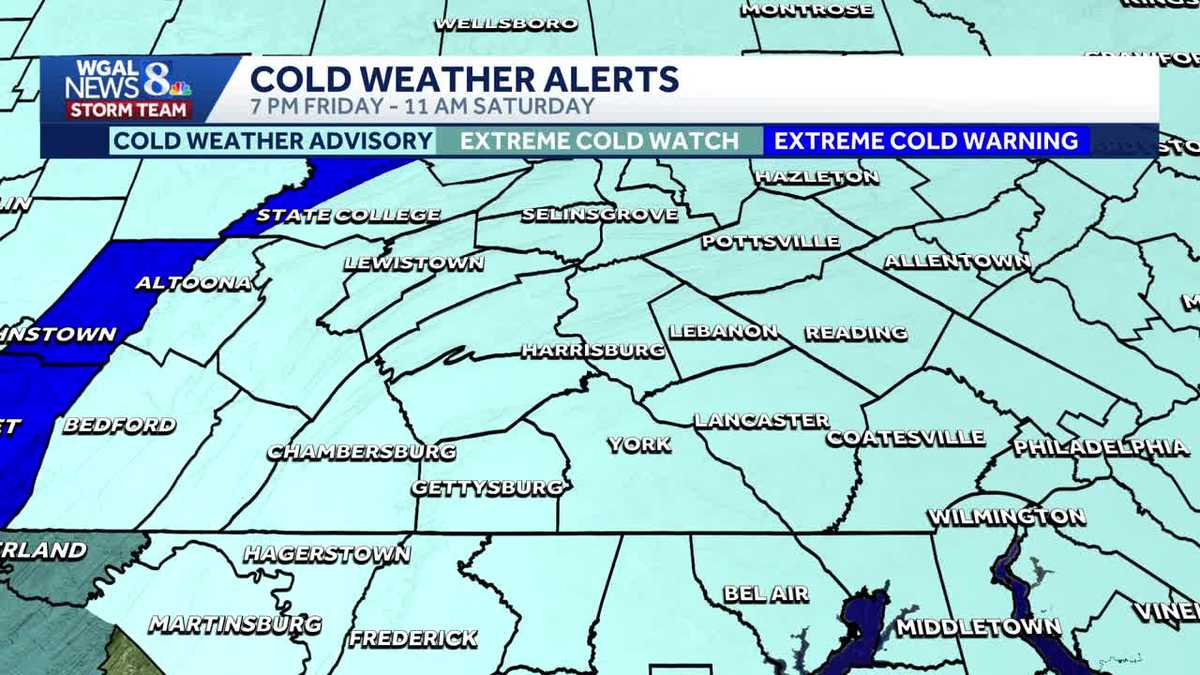 NWS issues fifth cold weather advisory this week as arctic cold persists