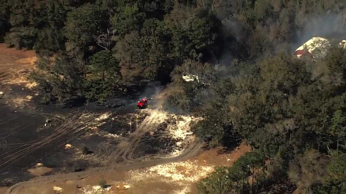 'Structures in danger': Brush fire shuts down multiple roads in Lake County