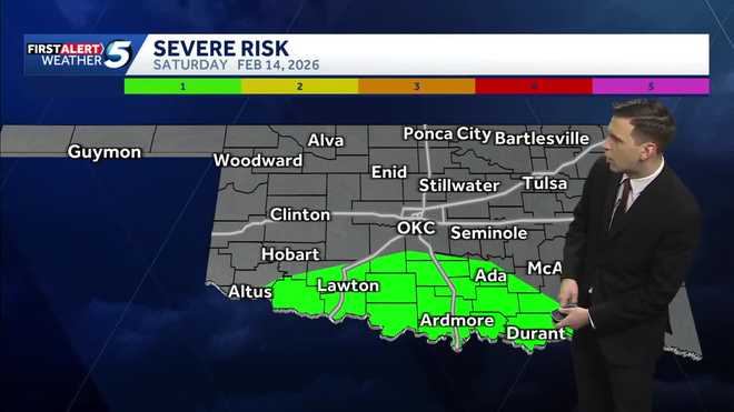 FORECAST: Oklahoma storms with severe risk arrive Friday evening