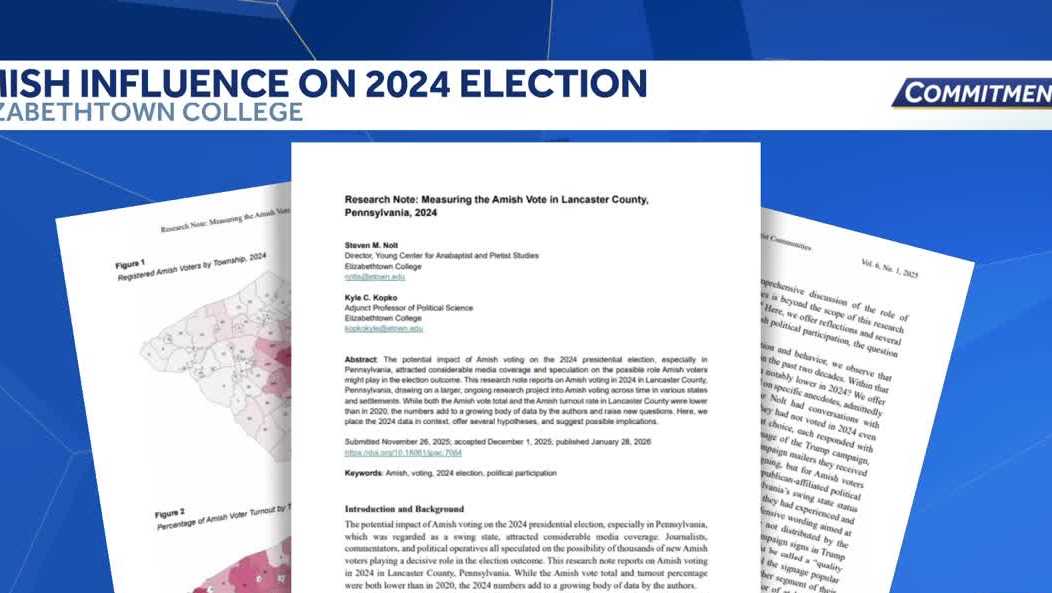 Did the Amish vote deliver Pa. for Republicans in 2024? New local research takes a closer look