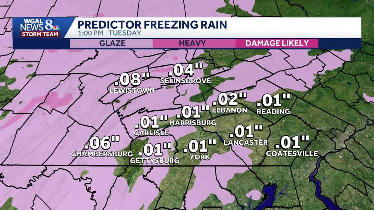 IMPACT TUESDAY: Light snow, freezing rain could glaze roads with ice, creating slick morning travel