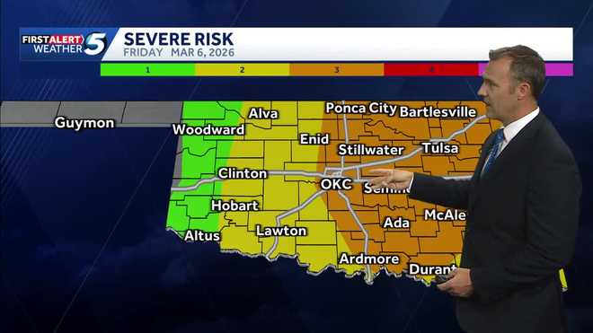 March 6, 2026 Oklahoma severe weather risk