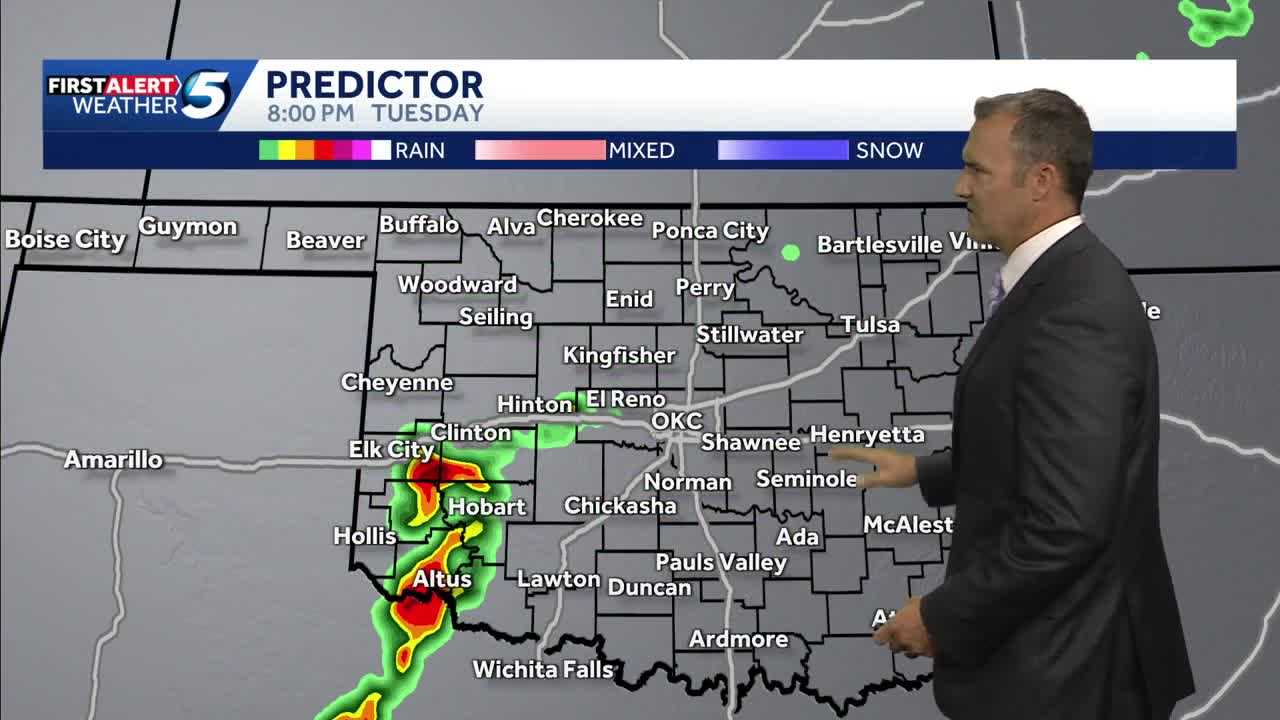 Oklahoma Storm Forecast: Rain and storm chances return Tuesday - KOCO