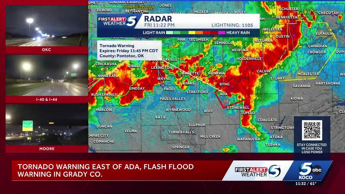 Severe storms bring heavy flooding rain, strong winds across Oklahoma