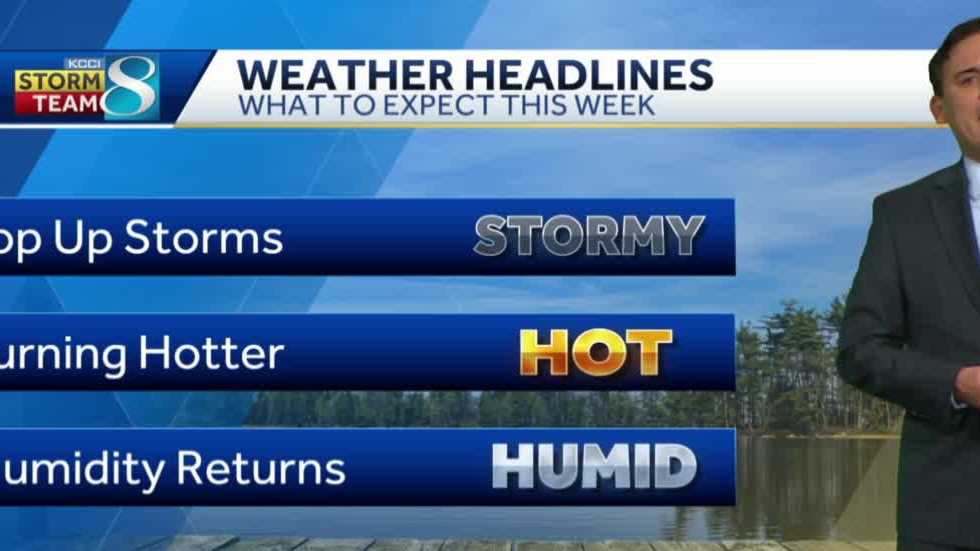 Iowa weather Hot and humid days coming this week