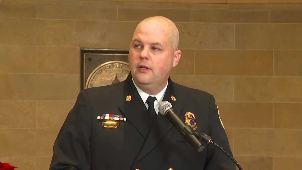 Des Moines Fire Marshal Jonathan Lund named city's new fire chief