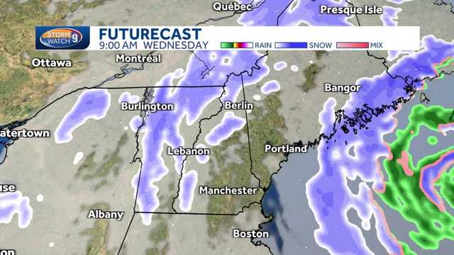 NH hour-by-hour maps: Track nor'easter into Wednesday - Vimarsana News