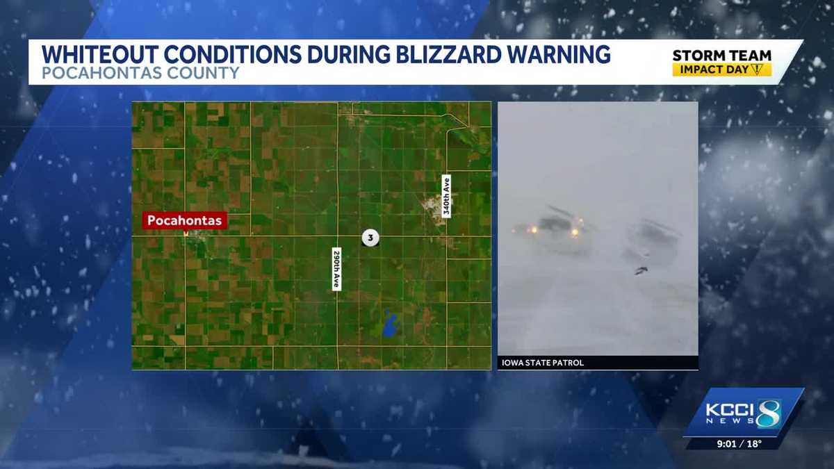 Northwest Iowa students held at school amid whiteout conditions