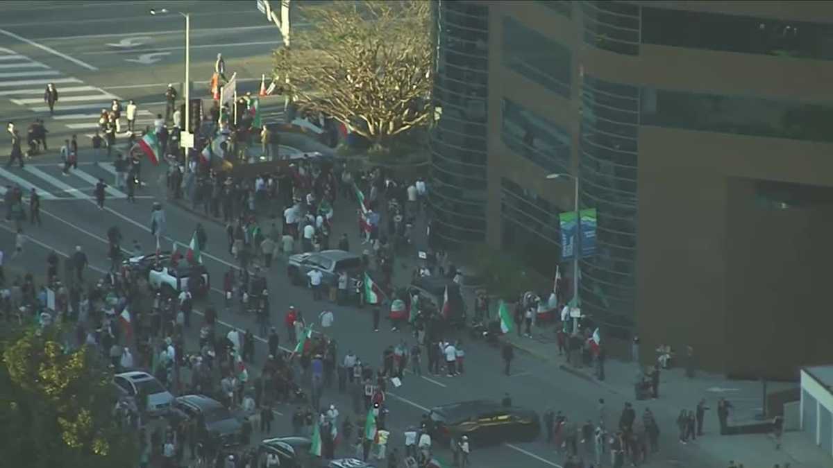 U-Haul truck hits demonstrators during anti-Iranian regime protest in Southern California
