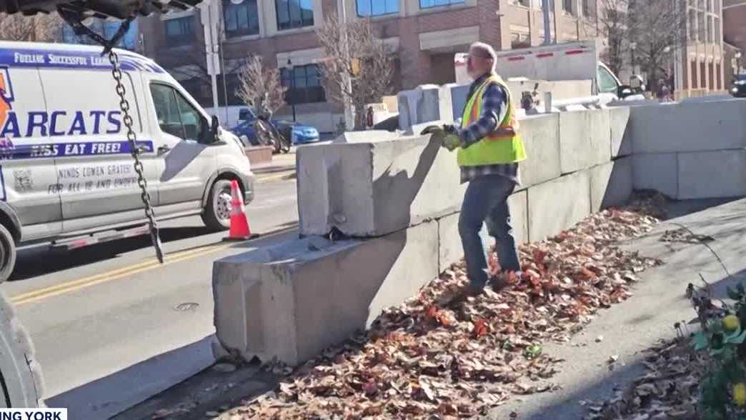 York City crews have removed concrete barriers on George Street, reopening lanes to traffic