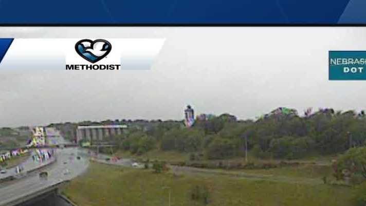 Jack-knifed semi truck causes delays on I-80 in Omaha