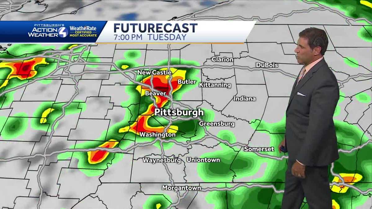 Pittsburgh weather: Pockets of heavy rain Tuesday