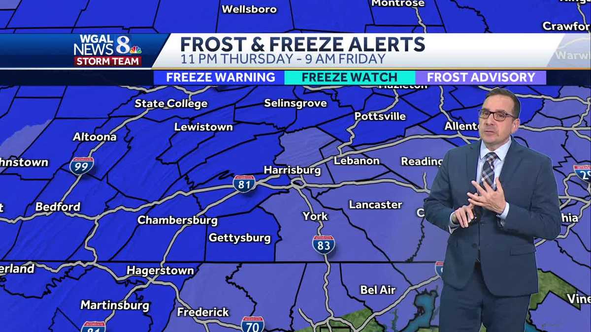 Impact Night: Frost Advisory & Freeze Warnings in Effect