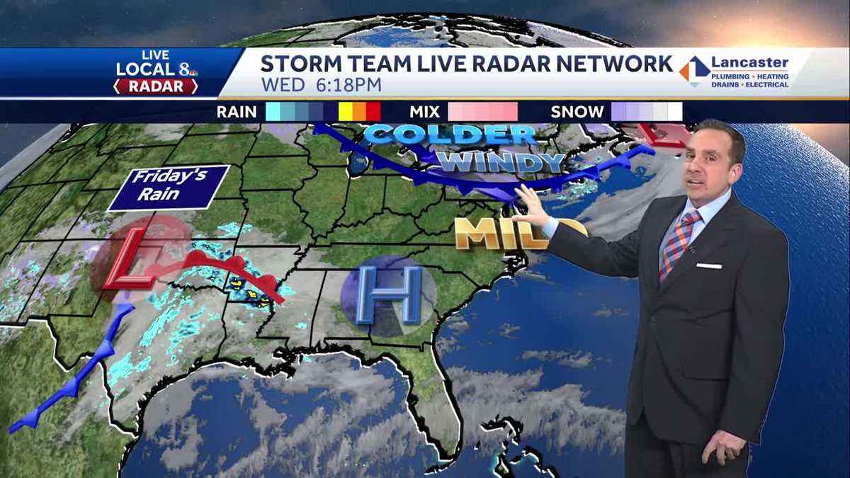 Winds Diminish, Weather Stays Dry Thursday, Rain For Friday