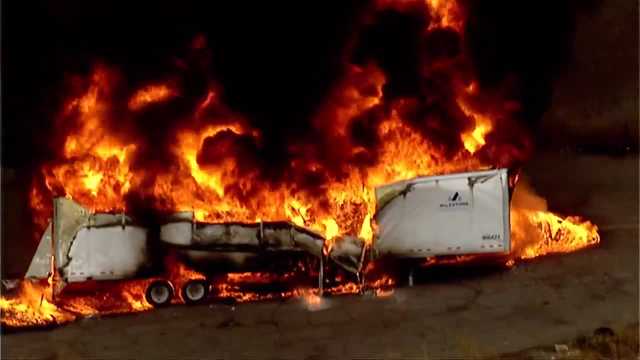 Crews gain control of big rig trailer fire in Yolo County - Vimarsana News