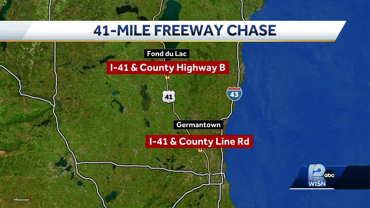 Two People Arrested After 41 Mile Chase That Began In Fond Du Lac County