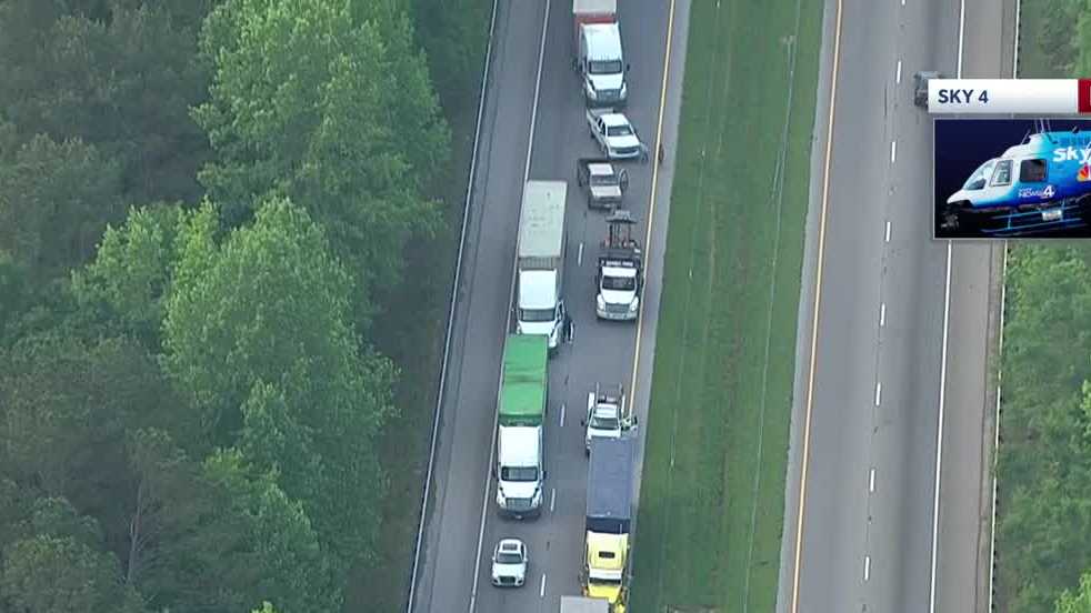 Pedestrian killed on I-26 after exiting car following crash, coroner says