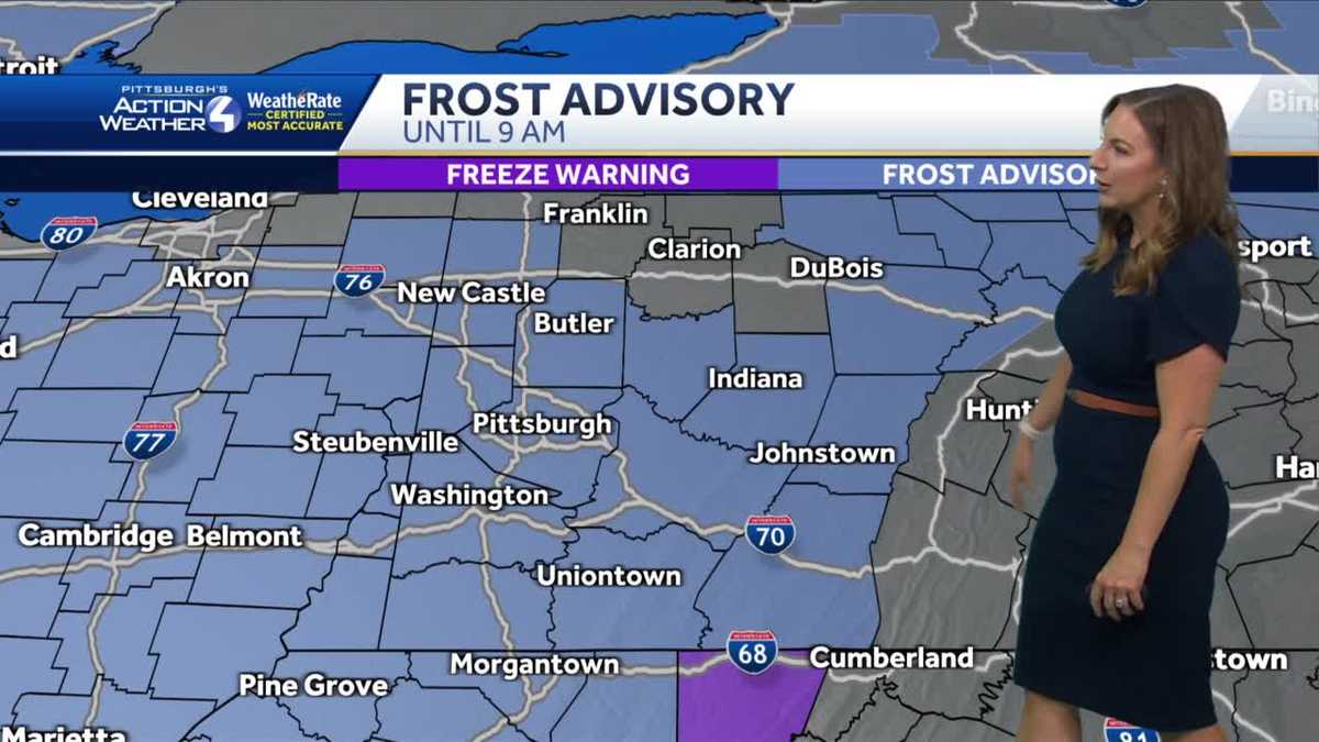 Frost advisory in effect until 9 a.m. in the Pittsburgh area