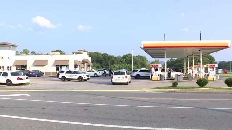 Homicide investigation at the Shell gas station in east Birmingham