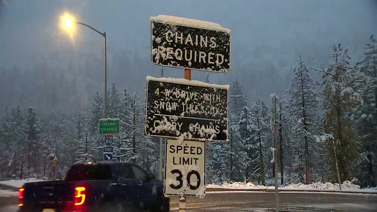 Chain controls dropped for Interstate 80, Highway 50 in Sierra