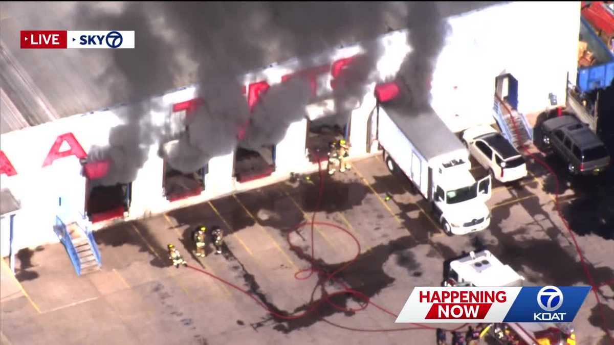 Two hospitalized after warehouse fire near Downtown Albuquerque