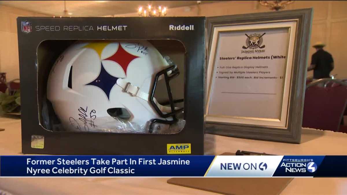 Jerome Bettis Pittsburgh Steelers Autographed Riddell AMP Speed Replica  Helmet