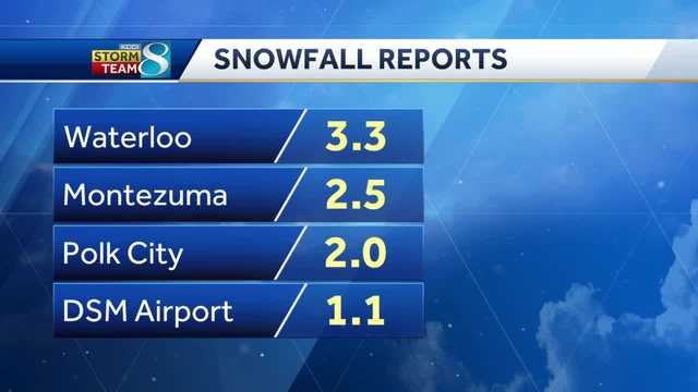 Here's the latest snowfall reports in Iowa - Vimarsana News