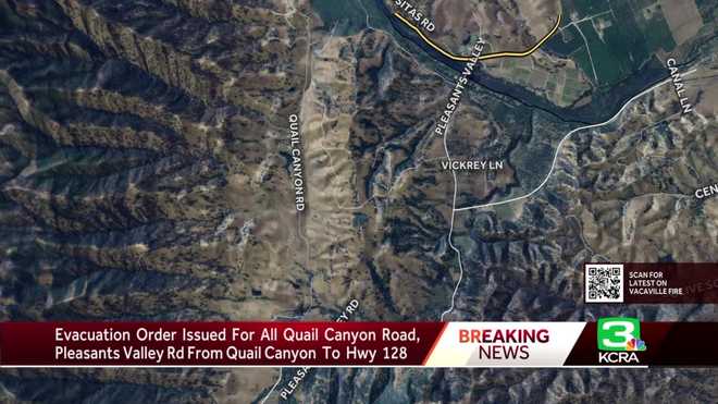evacuation orders for all of quail canyon road