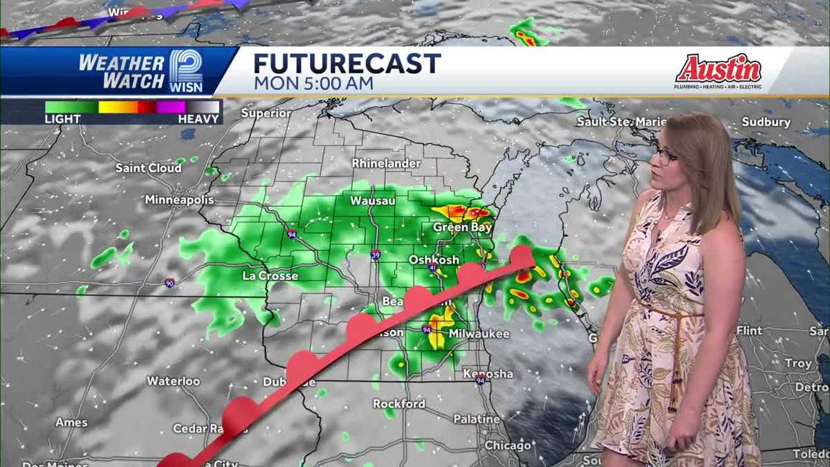 Weather: Spotty storm chance Sunday