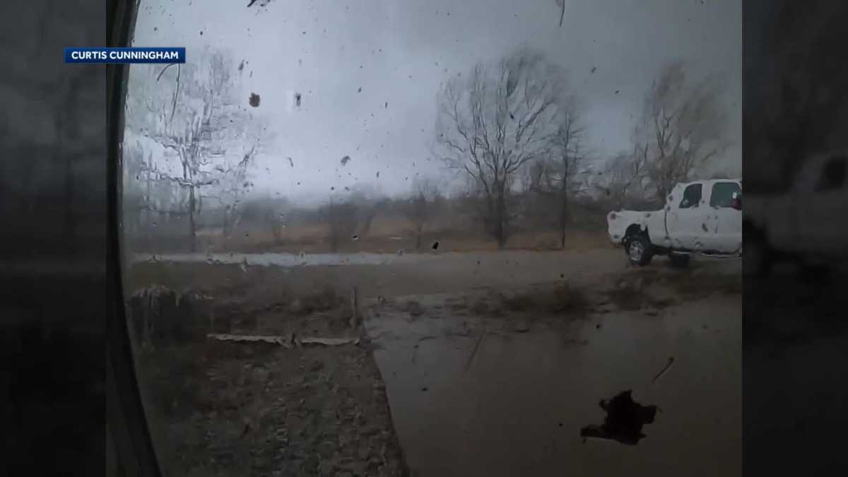Runnells, Iowa resident shares frightening tornado video