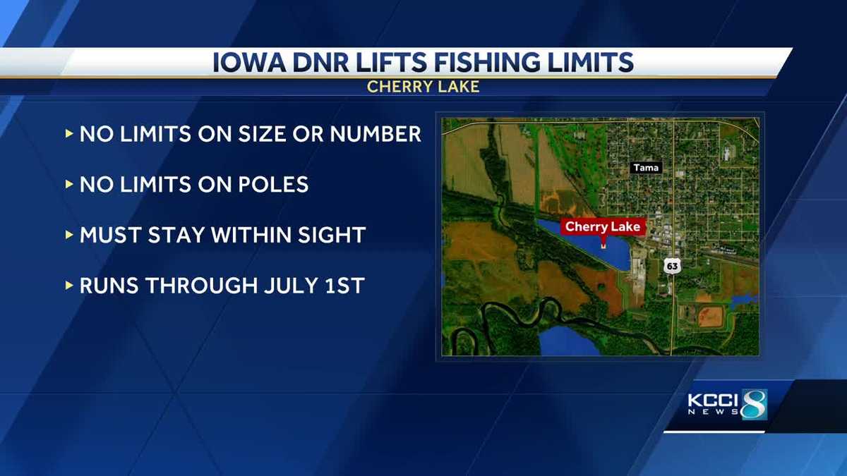 Iowa fishing Limits relaxed on Cherry Lake in Tama County