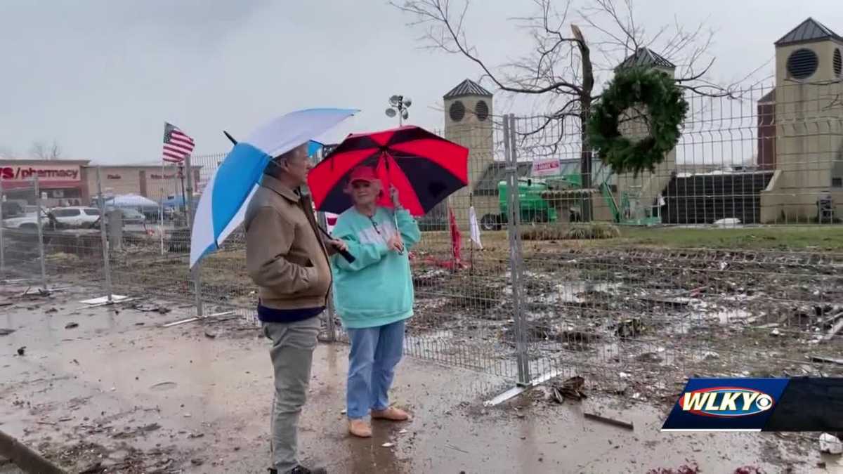 Sen. Rand Paul tours tornado damage in Mayfield as volunteers continue relief efforts – WLKY