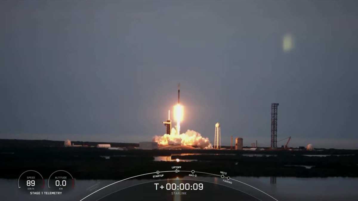 Ракета SpaceX Falcon 9 успешно запустила спутник Starlink Ракета SpaceX Falcon 9 успешно запустила спутник Starlink