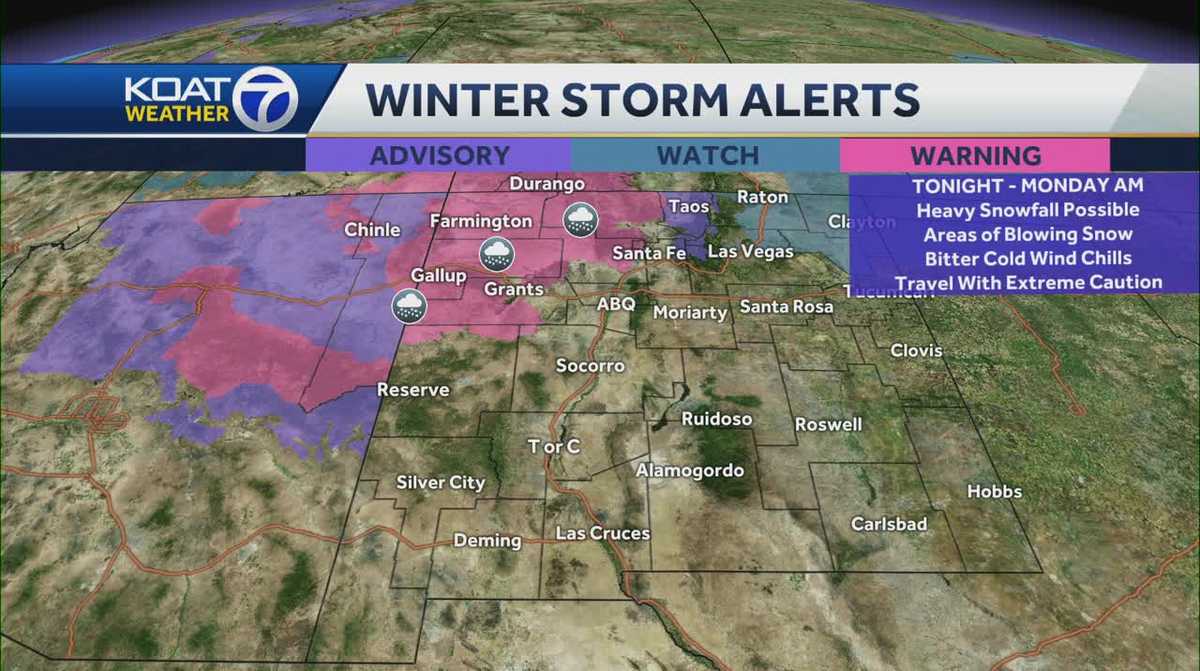 New Mexico to see winter storm impacts