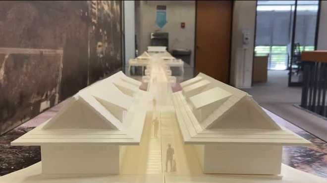 3D model of the pier in Naples.