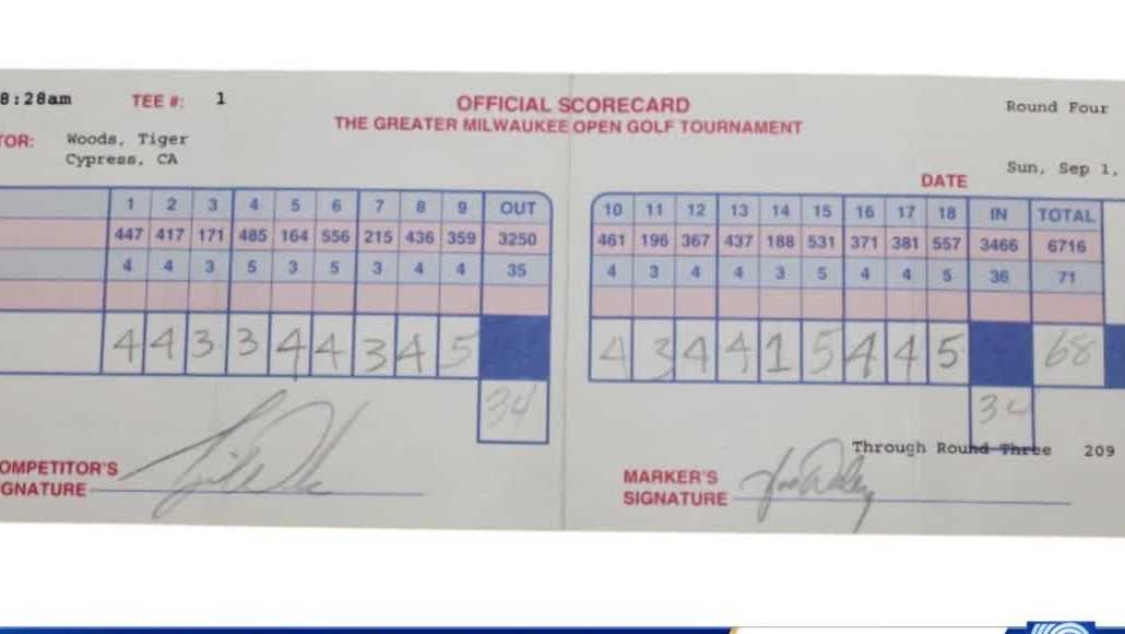 Tiger Woods' Finalround Scorecard From His Pro Debut At, 52 OFF