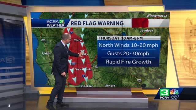 Red flag warning issued for Sacramento Valley for Thursday - Vimarsana News