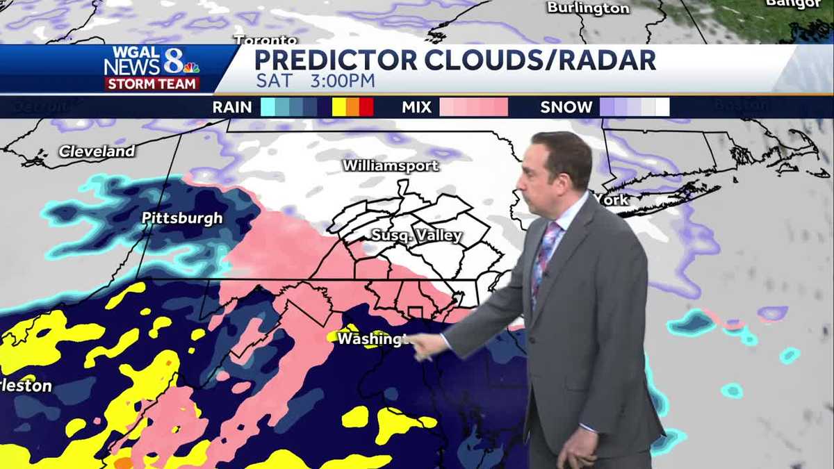 Impact: Widespread snow to wintry mix to rain Saturday