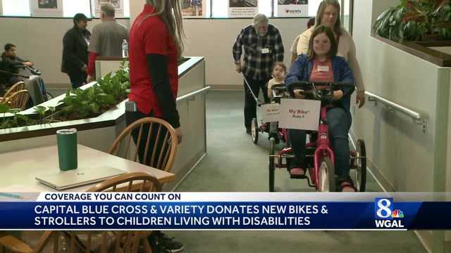 Capital Blue Cross and Variety donate adaptive bikes and strollers to children - Vimarsana News
