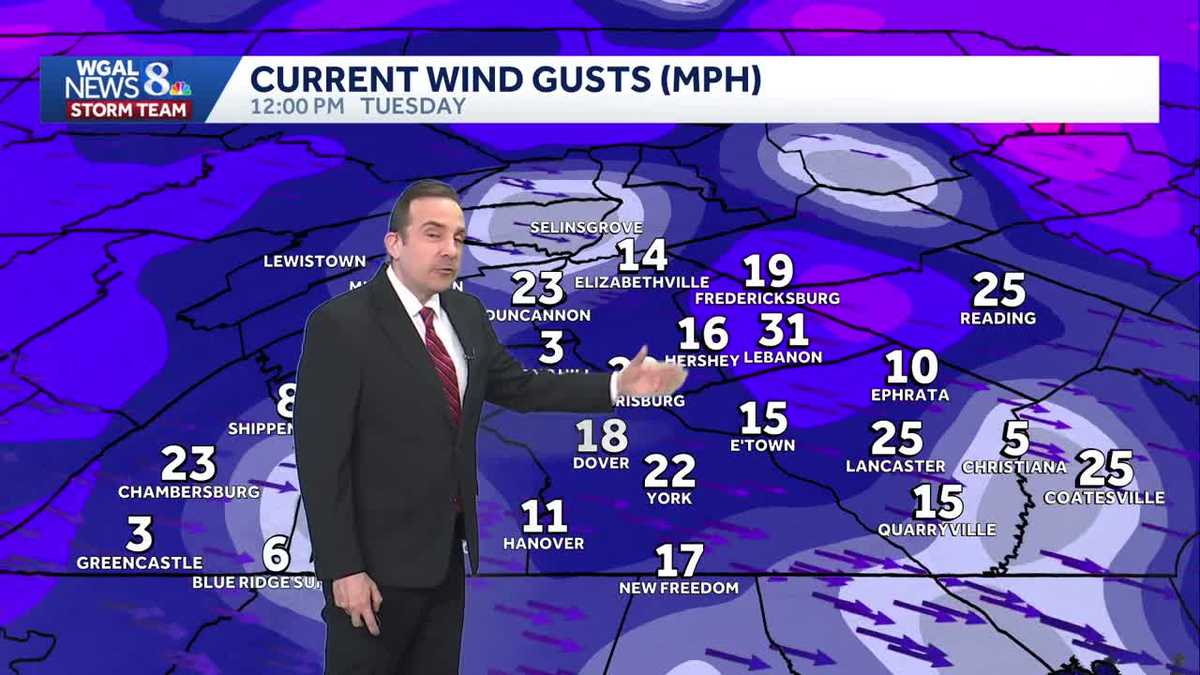 Warm & Breezy Tuesday; Showers Return Late Wednesday