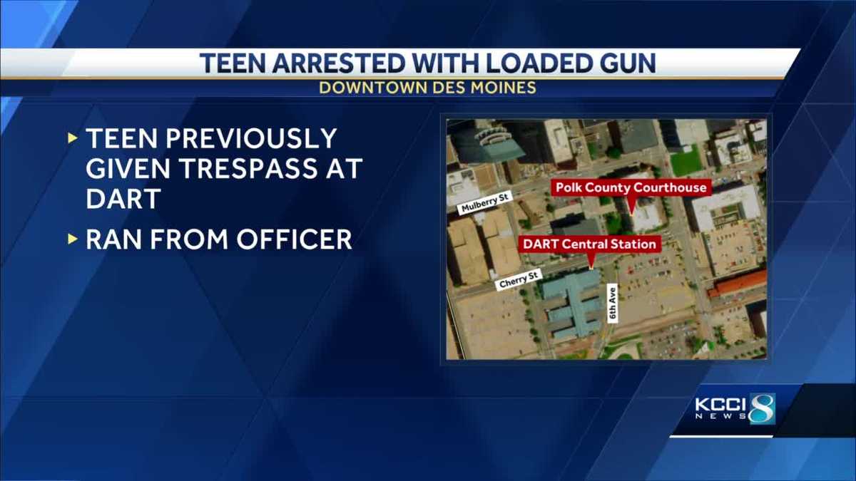 17yearold arrested after bringing loaded gun to bus station
