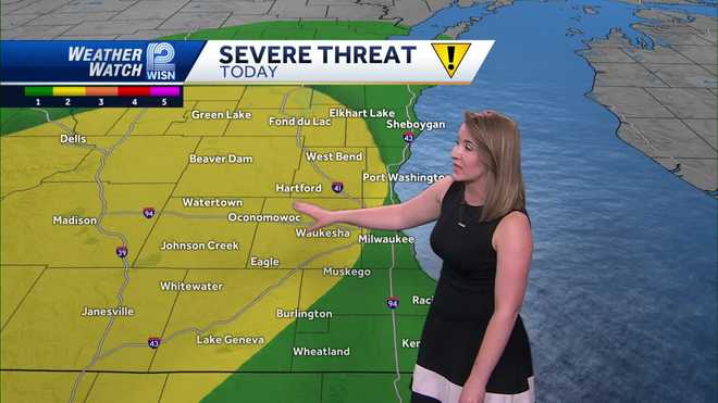 Parts of SE Wisconsin get a lot of rain during Monday's storms