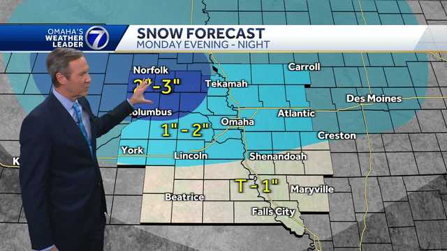 Omaha weather: Rain, snow timeline overnight into Tuesday