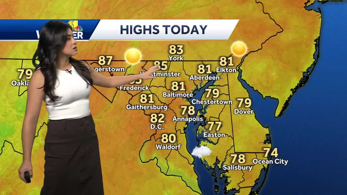 Increasing sunshine and warmer Thursday