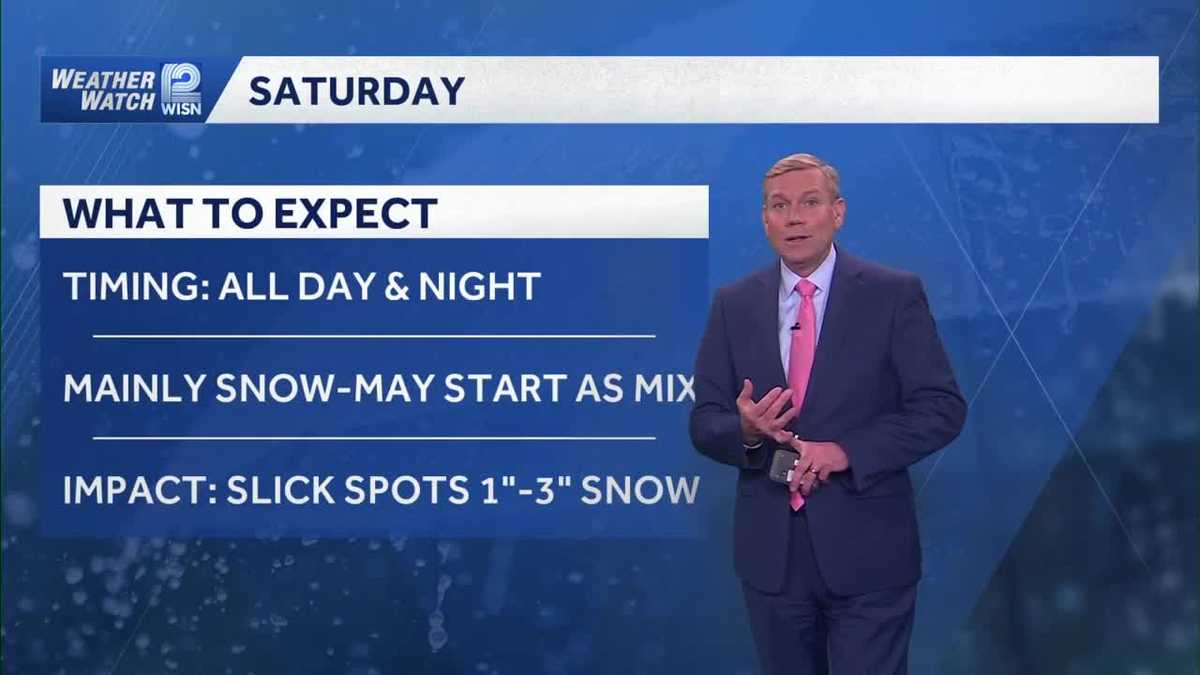 Rain Thursday night, snow on Saturday in southeast Wisconsin