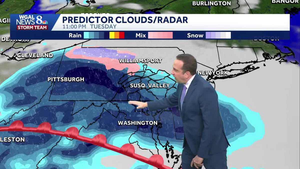 Rain, Some High Elevation Flakes, Overnight Tuesday