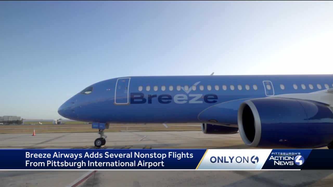 Breeze nonstop flights at Pittsburgh International Airport