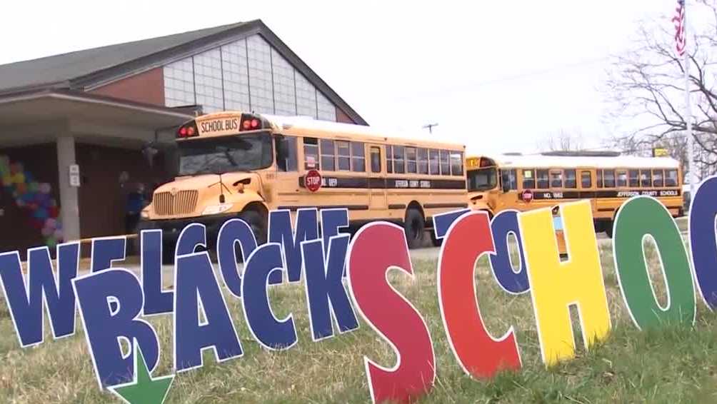 More than 7,000 JCPS students help mark first day of inperson learning in over a year